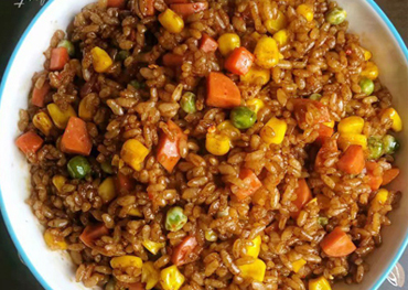 Soy sauce fried rice